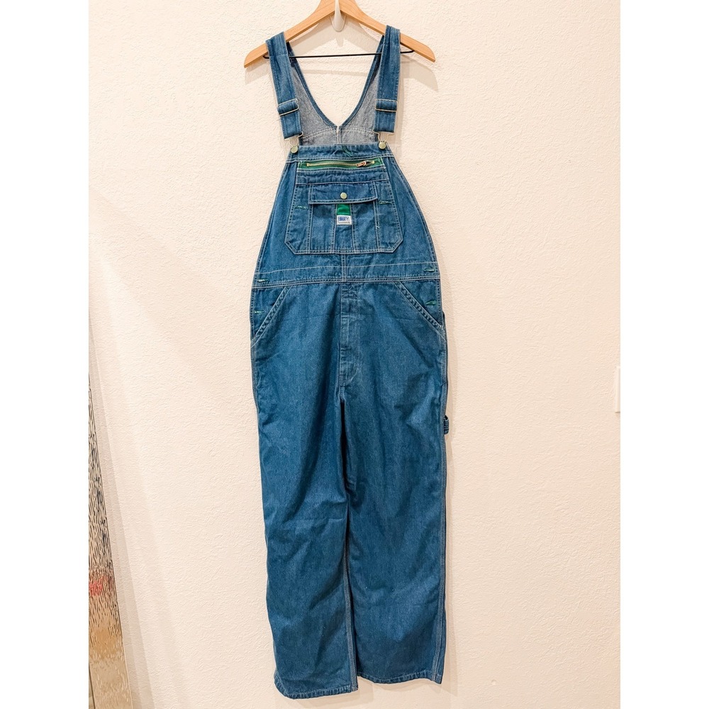 NWT Vintage Liberty Denim Overalls Y2K Carpenter Grunge Workwear 34x28